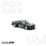 POPRACE 1:64 SKYLINE GT-R DRIFT (HAKOSUKA) - COCA COLA ZERO JP BLACK CHROME