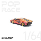POPRACE 1:64 LAMBORGHINI COUNTACH LP 800-4 - BLU HAL