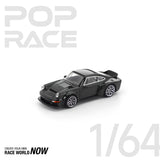 POPRACE 1:64 PORSCHE SINGER DLS TURBO (ROAD) BLACK