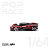 POPRACE 1:64 ASTON MARTIN VALKYRIE SUPERNOVA RED