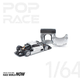 POPRACE 1:64 MERCEDES-BENZ AMG CLK GTR - SILVER
