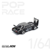 POPRACE 1:64 SKYLINE GT-R DRIFT (HAKOSUKA) - COCA COLA ZERO JP BLACK CHROME