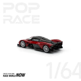 POPRACE 1:64 ASTON MARTIN VALKYRIE SUPERNOVA RED