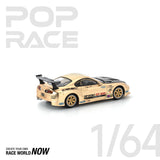 POPRACE 1:64 Top Secret Toyota GT300 Supra -Chrome Gold