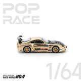 POPRACE 1:64 Top Secret Toyota GT300 Supra -Chrome Gold