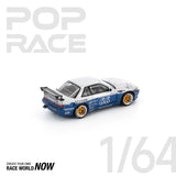 POPRACE 1:64 PANDEM NISSAN SILVIA S13 MOONTECH BLUE