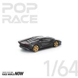 POPRACE 1:64 LAMBORGHINI COUNTACH LPI 800-4 DEEP BLACK