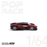 POPRACE 1:64 ASTON MARTIN VALKYRIE SUPERNOVA RED