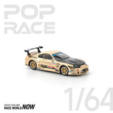 POPRACE 1:64 Top Secret Toyota GT300 Supra -Chrome Gold