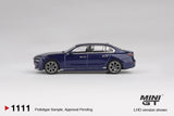 BMW i7 xDrive60 Tanzanite Blue Metallic
