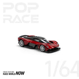 POPRACE 1:64 ASTON MARTIN VALKYRIE SUPERNOVA RED