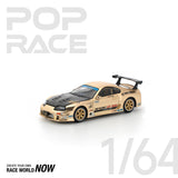 POPRACE 1:64 Top Secret Toyota GT300 Supra -Chrome Gold
