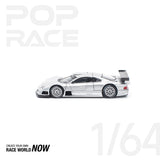 POPRACE 1:64 MERCEDES-BENZ AMG CLK GTR - SILVER
