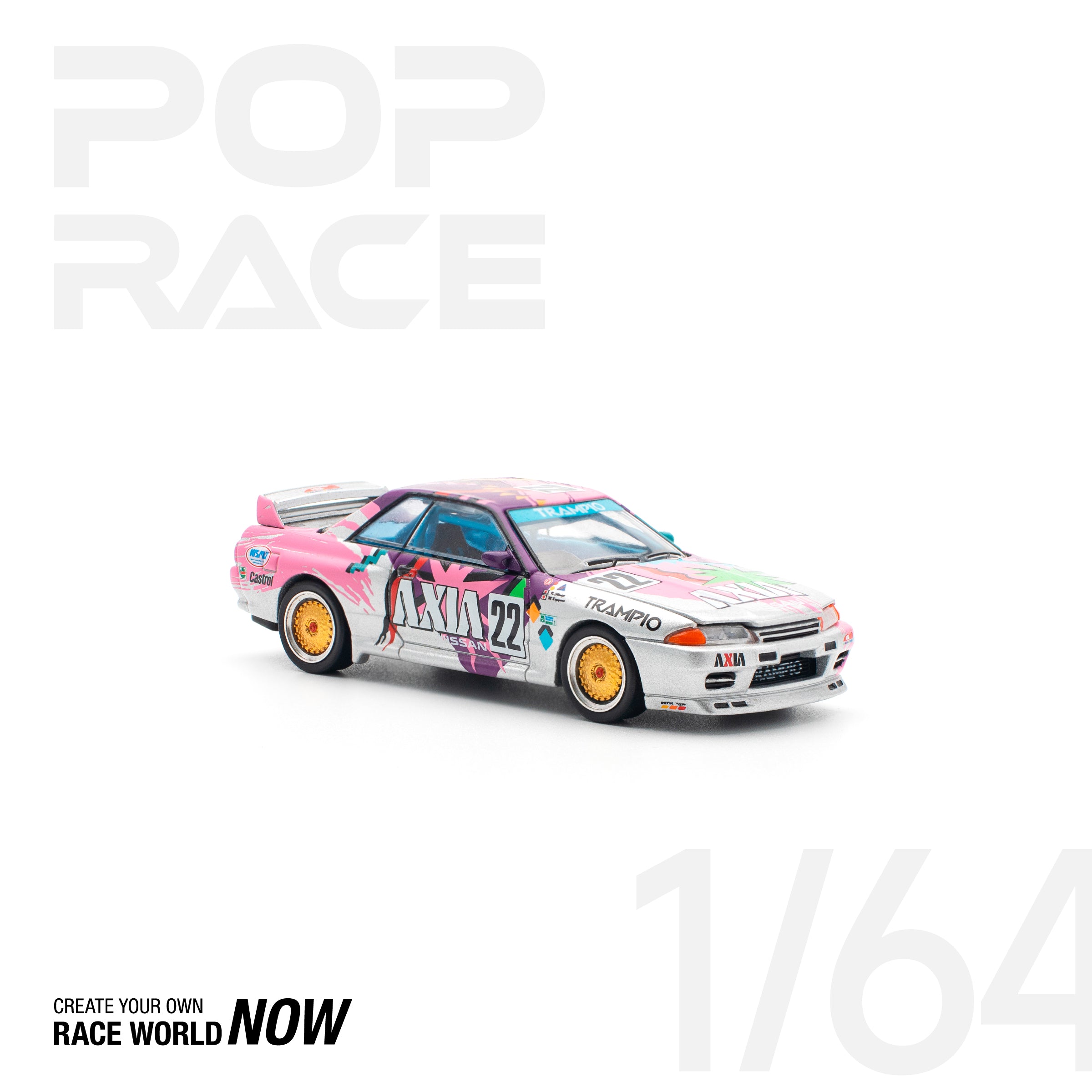 POPRACE NISSAN SKYLINE GT-R R32 #22 AXIA GROUP A