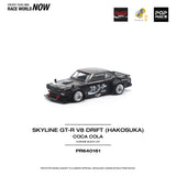 POPRACE 1:64 SKYLINE GT-R DRIFT (HAKOSUKA) - COCA COLA ZERO JP BLACK CHROME