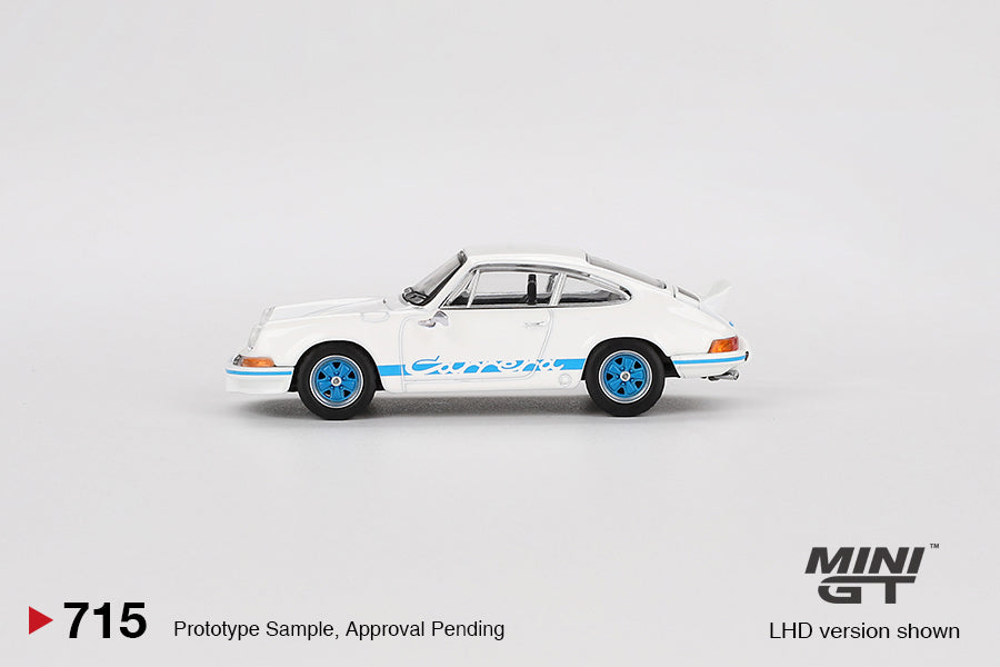 Porsche 911 Carrera RS 2.7 Grand Prix White with Blue Livery