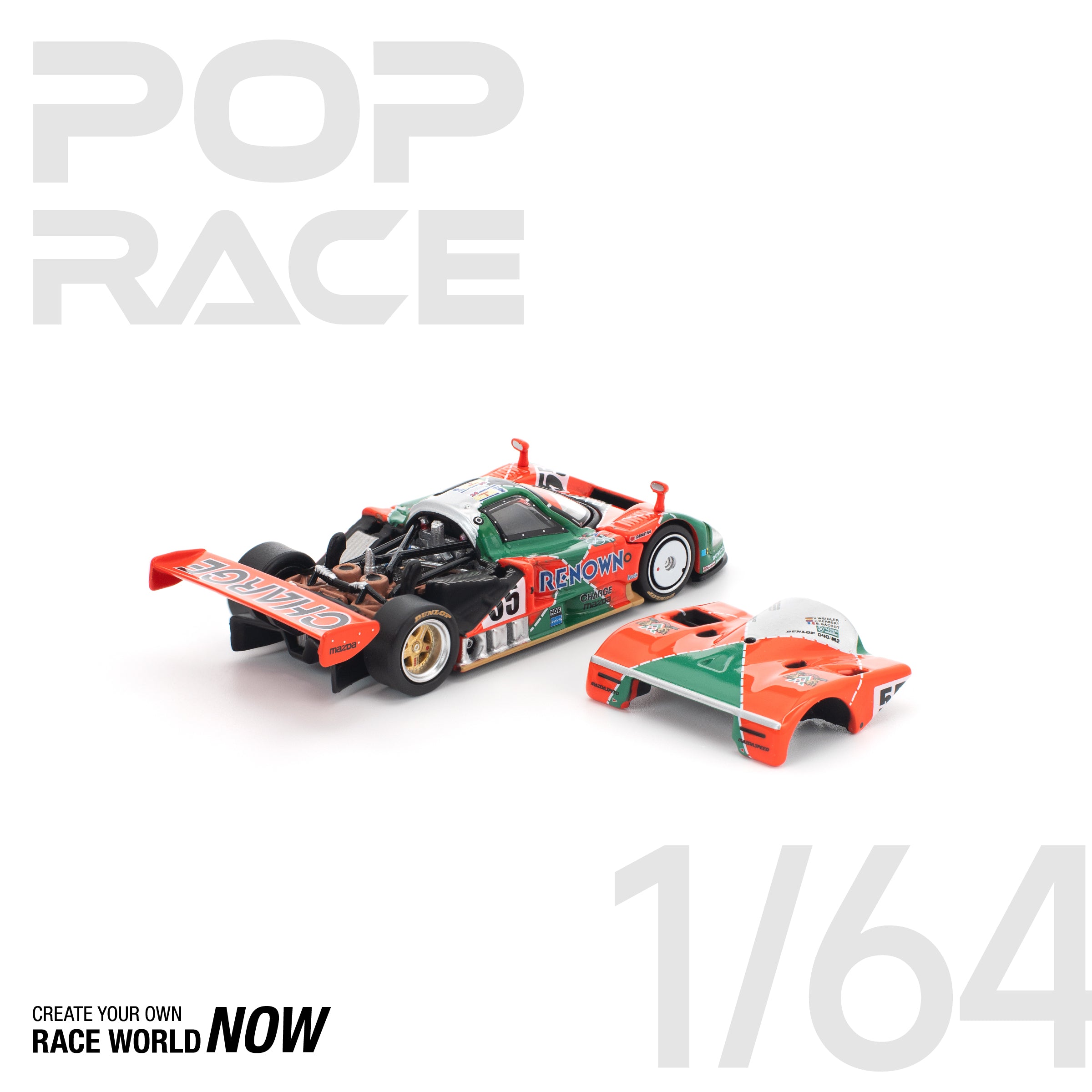 POPRACE 1:64 MAZDA 787B 1991 LE MANS 24H WINNER