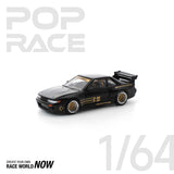 POPRACE 1:64 PANDEM Nissan Silvia S13 - Black