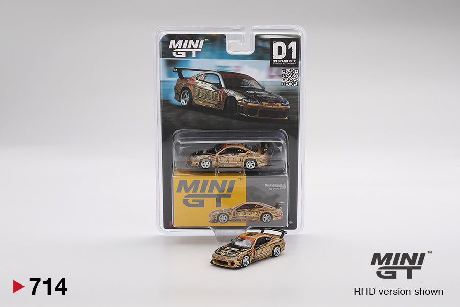 1/64 MINI-GT Nissan SILVIA D1GP D1グランプリ PREORDER* MINI GT 1:64 Nissan Silvia (S15) Top Secret D1GP