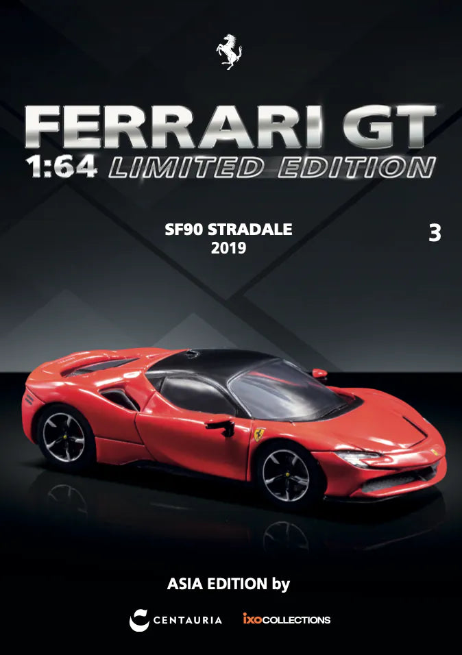 CENTAURIA x IXO COLLECTIONS FERRARI GT 1:64 Magazine ASIA EDITION - FERRARI SF90 STRADALE 2019 (English Version)