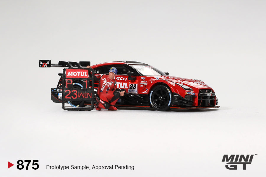 Nissan GT-R NISMO #23 "MOTUL AUTECH GT-R 2021" SUPER GT SERIES Suzuka winner W/ Matsuda Figure  [ Tsugio Matsuda Collection ]  No.2