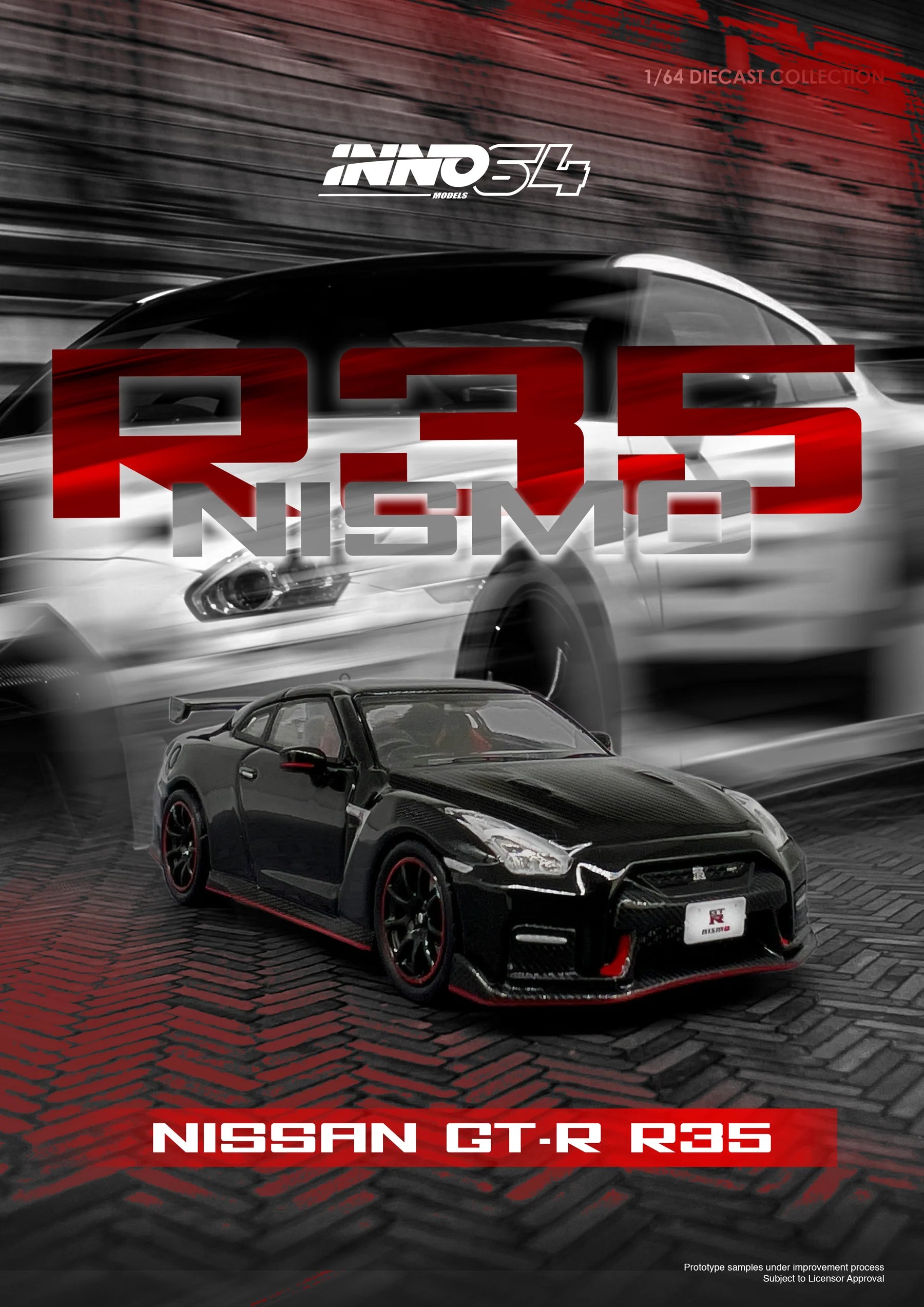 NISSAN GT-R (R35) NISMO Black IN64-R35N-BLA