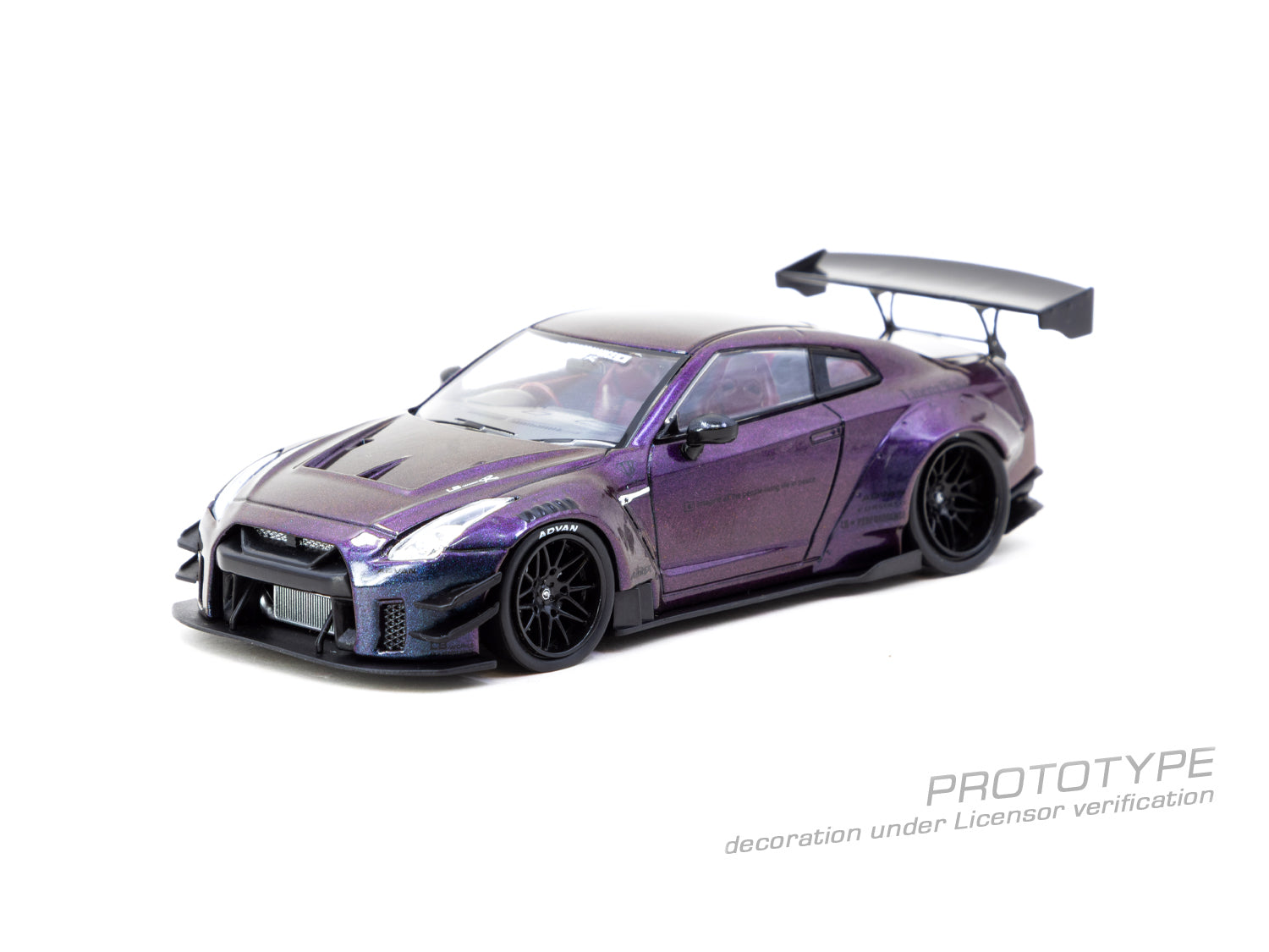 Tarmac Works 1/43 LB-WORKS NISSAN GT-R R35 Type 2 Midnight Purple - HOBBY43