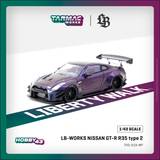 Tarmac Works 1/43 LB-WORKS NISSAN GT-R R35 Type 2 Midnight Purple - HOBBY43