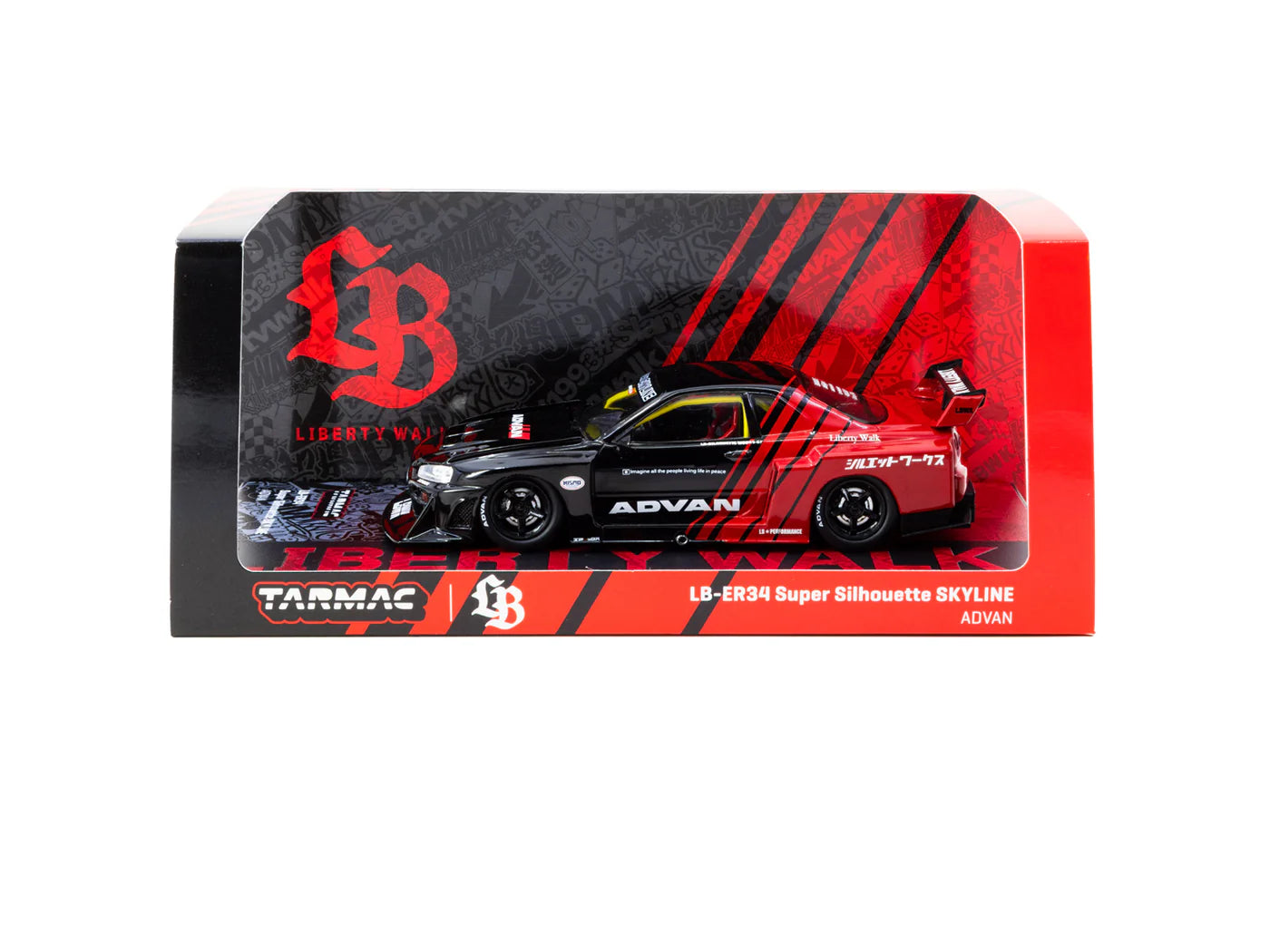 Tarmac Works - 1/43 Liberty Walk LB-ER34 Super Silhouette SKYLINE ADVAN - HOBBY43