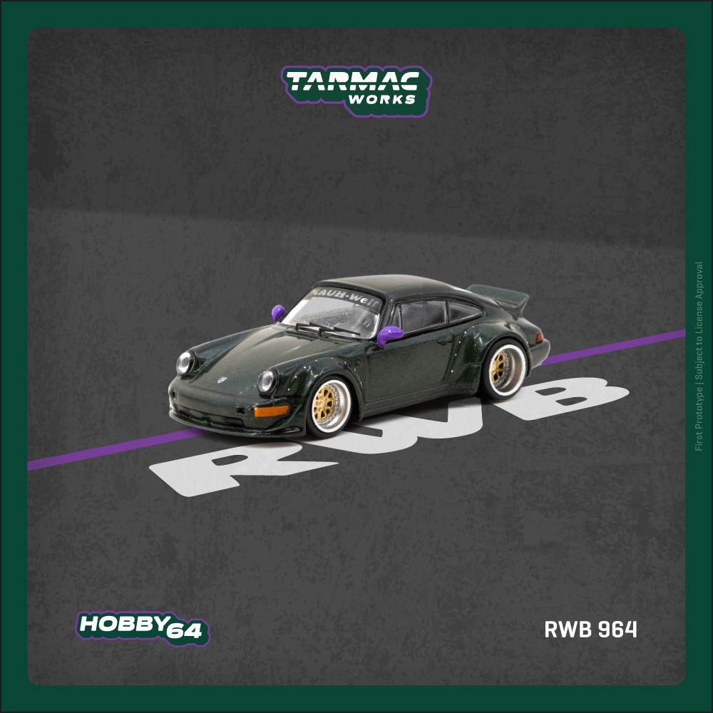Tarmac Works 1/64 RWB 964 Green - HOBBY64