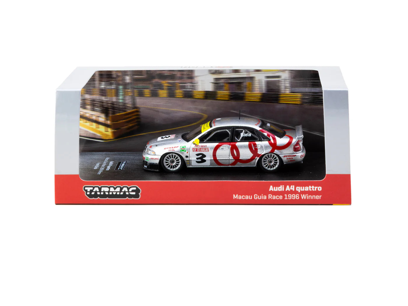 Tarmac Works - 1/64 Audi A4 Quattro Macau Guia Race 1996 Winner #3 - HOBBY64