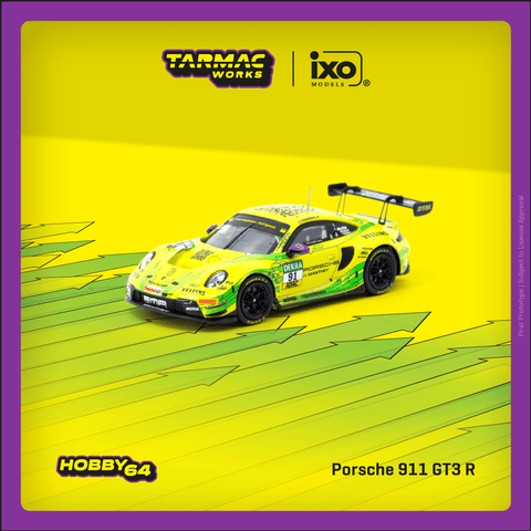 Tarmac Works X iXO Models 1/64 Porsche 911 GT3 R DTM Champion 2023 #91 - HOBBY64