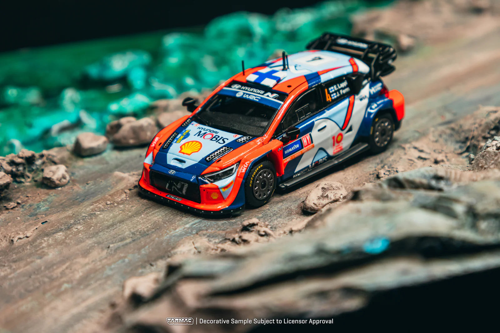 Tarmac Works - 1/64 Hyundai i20 N Rally1 Hybrid Rally Sweden 2024 Winner #4 - Tarmac Works X iXO Models HOBBY64