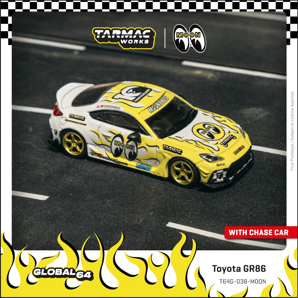 Tarmac Works 1:64 Toyota GR86 MOONEYES