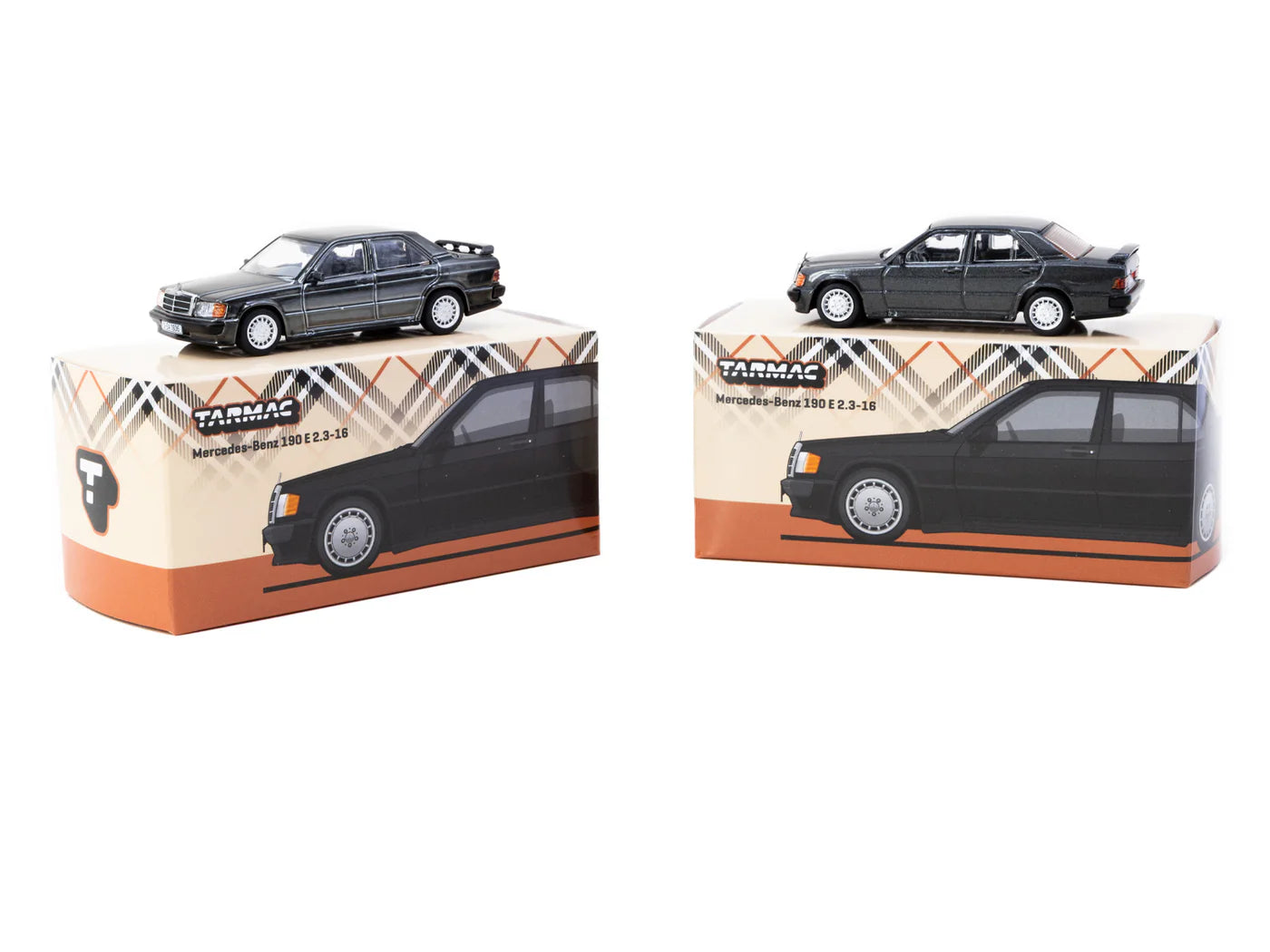 Tarmac Works - 1/64 Mercedes-Benz 190 E 2.3-16 Blue-Black metallic - GLOBAL64