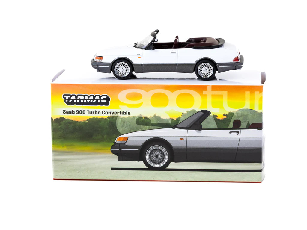 Tarmac Works 1:64 Saab 900 Turbo Convertible White T64G-067-WH