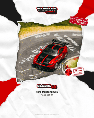 Tarmac Works 1:64 Ford Mustang GTD – Red – Global64