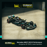 Tarmac Works X iXO Models 1/64 Mercedes-AMG F1 W14 E Performance Hungarian Grand Prix 2023 Pole Position Lewis Hamilton - GLOBAL64
