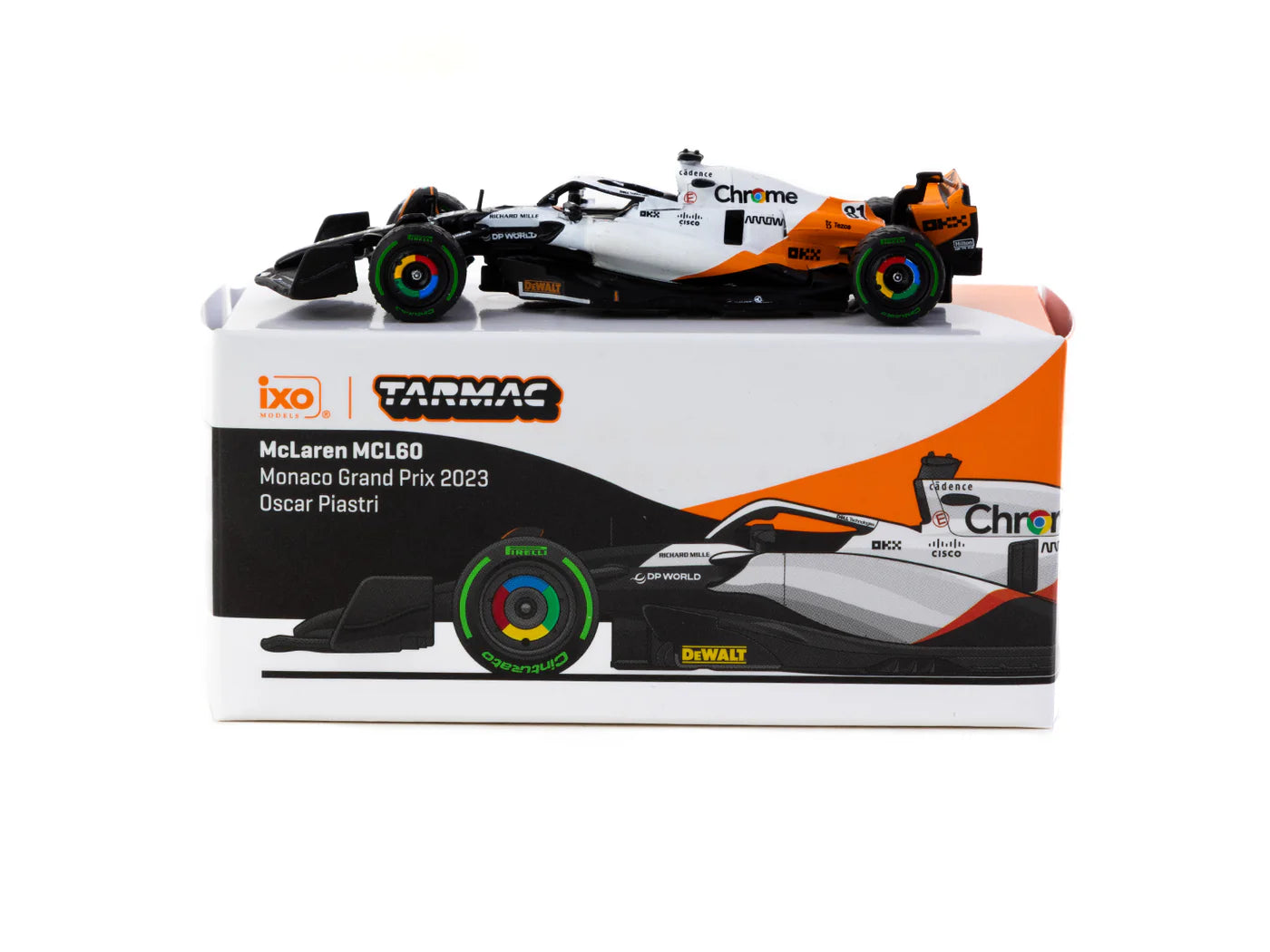 Tarmac Works - 1/64 McLaren MCL60 Monaco Grand Prix 2023 Oscar Piastri