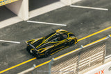 Tarmac Works 1/64 Pagani Huayra R Matt Black / Silver - GLOBAL64