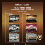 Tarmac Works - 1/64 Koenigsegg CC850 White with Tarmac Cards Combo Set - GLOBAL64