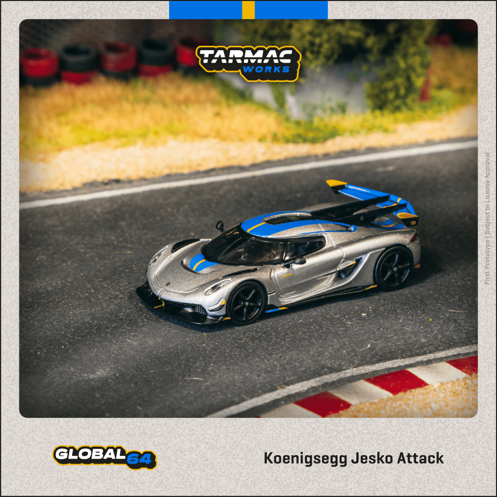 Tarmac Works 1:64 Koenigsegg Jesko Attack Silver