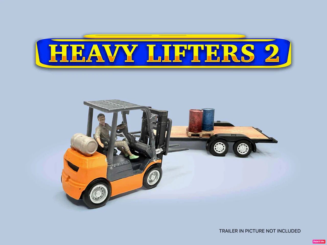 American Diorama 1:64 Figure set - Heavy Lifters with workers - 1ISTO64