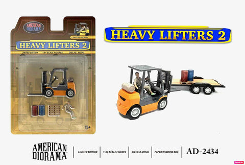 American Diorama 1:64 Figure set - Heavy Lifters with workers - 1ISTO64