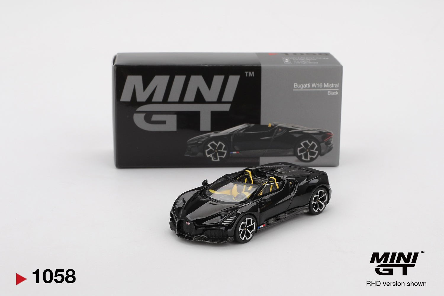 Bugatti W16 Mistral Black - 1ISTO64