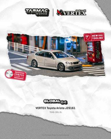 Tarmac Works 1:64 Toyota Aristo JZS161 Silver