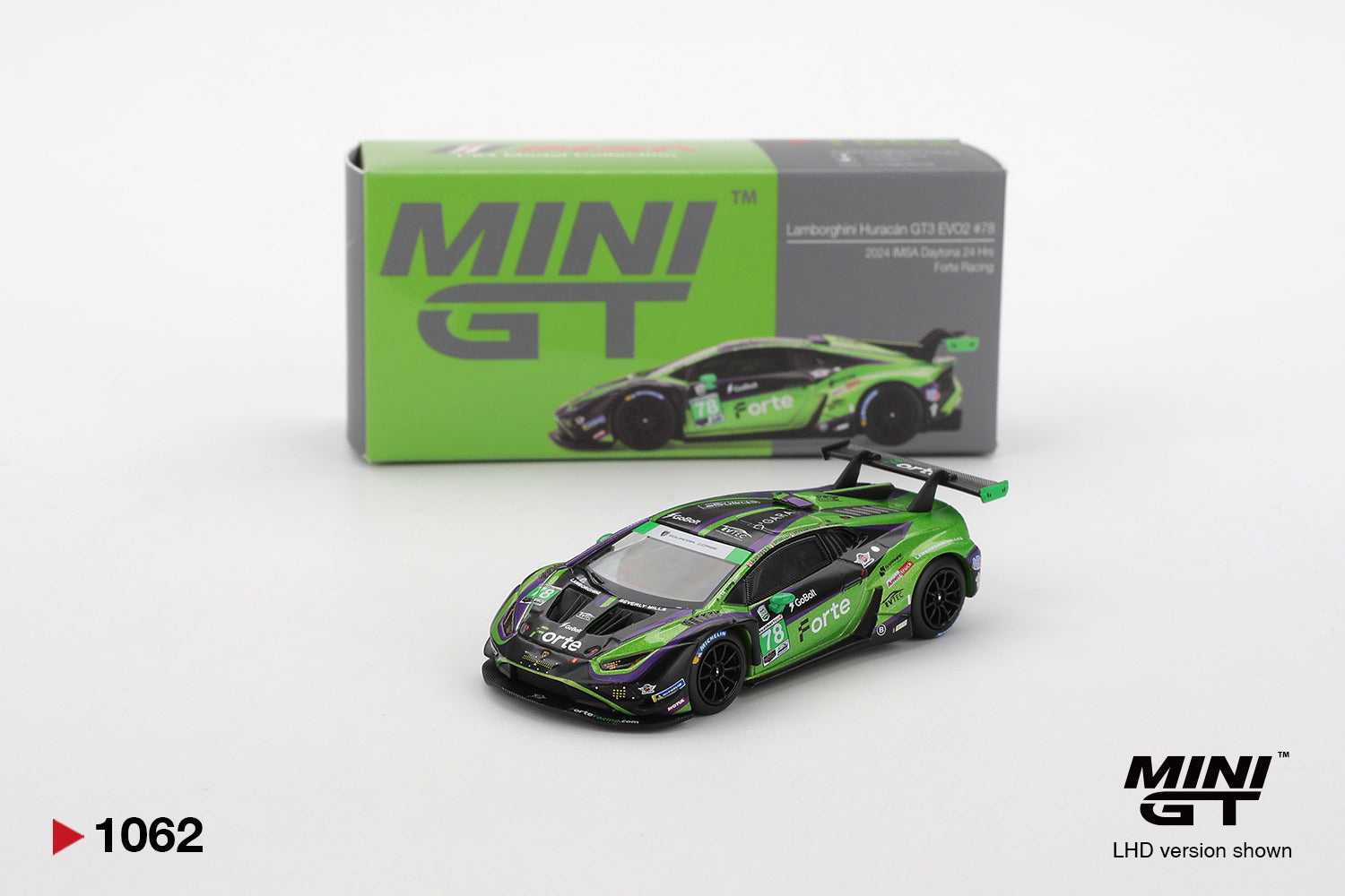 Lamborghini Huracán GT3 EVO2 #78 Forte Racing 2024 IMSA Daytona 24 Hrs