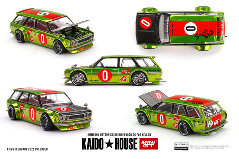 Datsun KAIDO 510 Wagon OG Flo Yellow - 1ISTO64