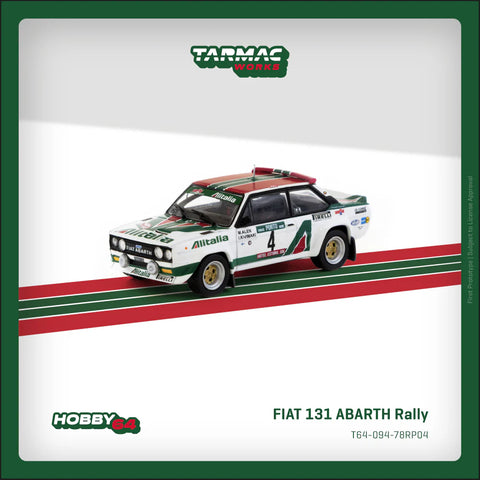 Tarmac Works 1:64 FIAT 131 ABARTH Rally Rallye de Portugal - Vinho do Porto