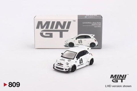 LB-WORKS x Abas Works ABARTH 595 Gara White - 1ISTO64